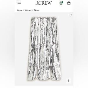 J Crew Sequin Skirt